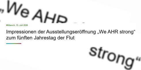 Albernes D-Englisch zur Erinnerung an einen ernsten Vorgang – die Flut an der Ahr