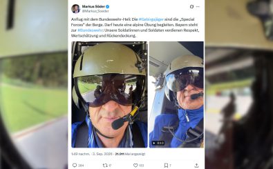 Söder hat Spaß bei den Gebirgsjägern – Versteht der bayerische Ministerpräsident, dass Krieg nicht „cool“ ist?
