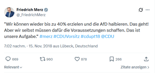 Von wegen „die AfD halbieren“