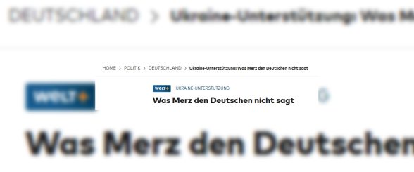 „Was Merz den Deutschen nicht sagt“ – Kritik an Welt-Artikel