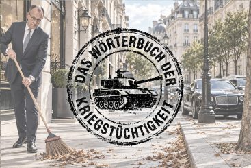 Das Wörterbuch der Kriegstüchtigkeit LV – „Ohne jede Larmoyanz“ oder: Merzschmerz und wildes Gebräu